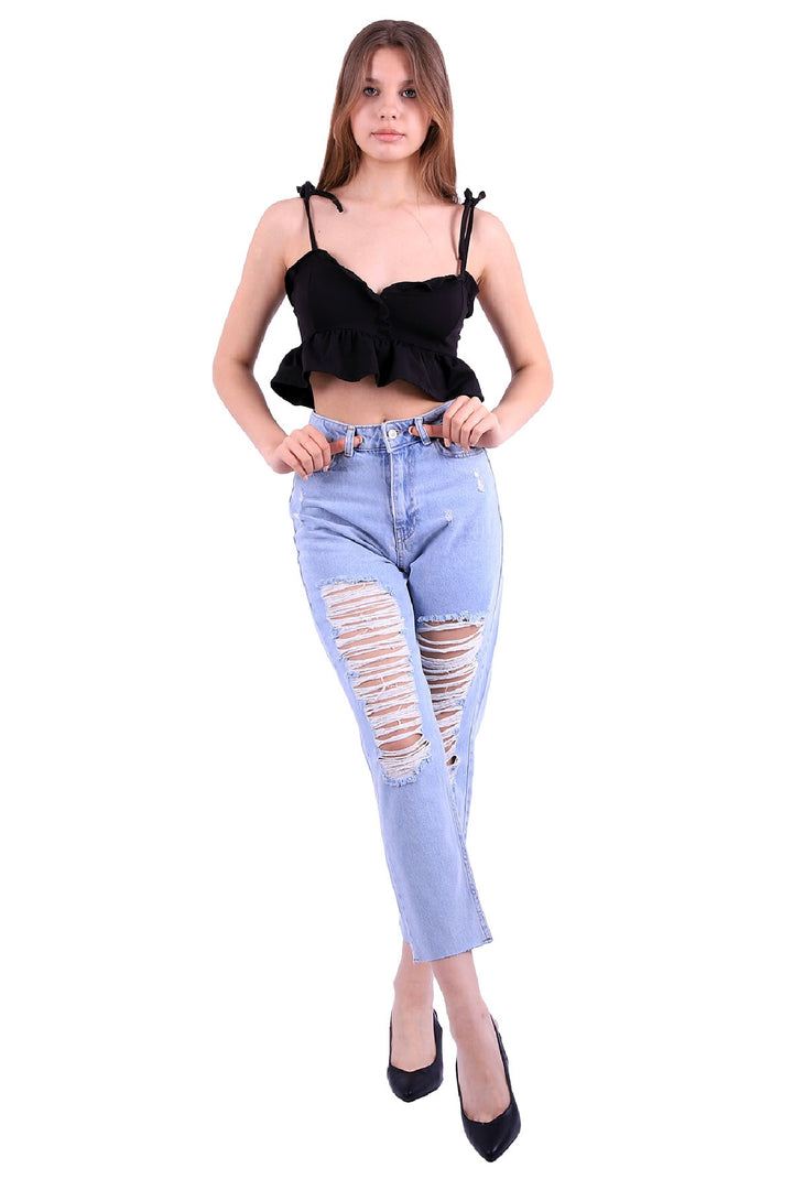 XLJ High Waisted and Ripped Jean Mixed - Dunstable