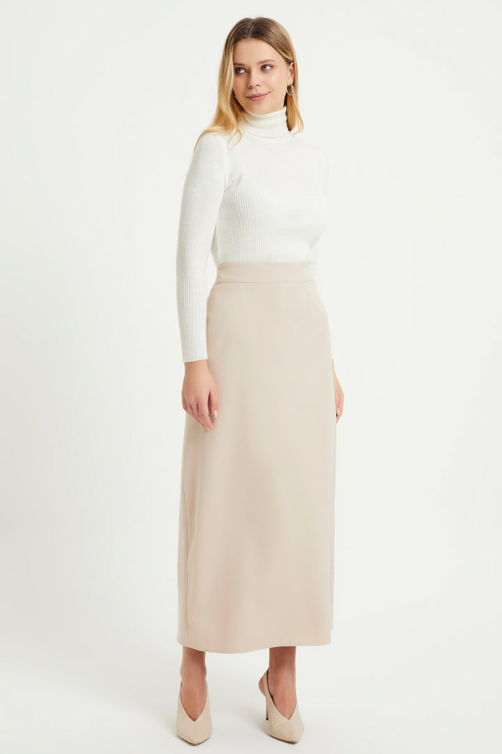 ZRF Women Pencil Skirt - Stone - Ciudad de Ceuta