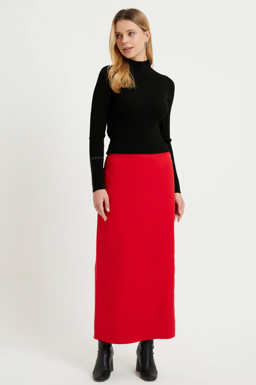 ZRF Women Pencil Skirt - Red - Bellevue