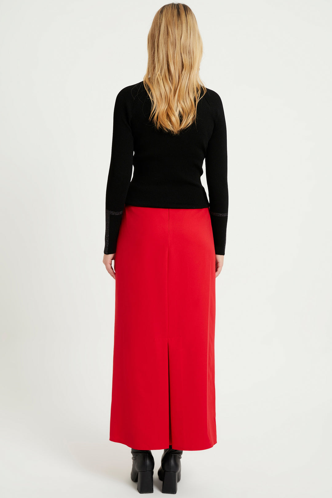 ZRF Women Pencil Skirt - Red - Bellevue