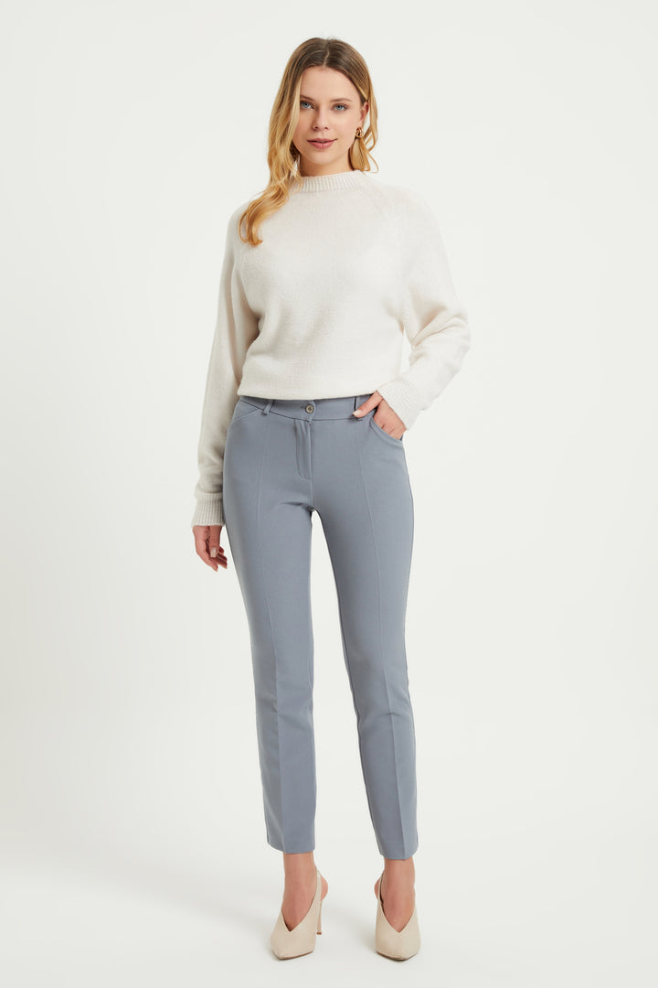 ZRF Women High Waist Pants - Gray - Coventry