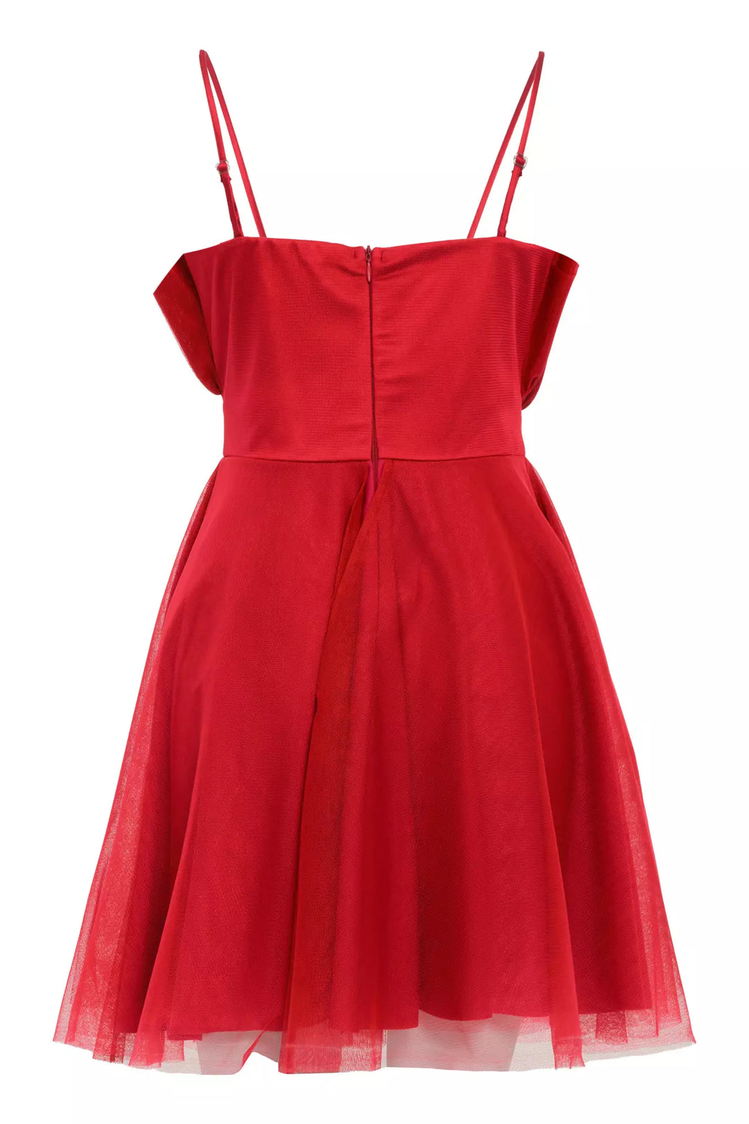 Mini Dress Frv Red Tuleless - Дейл -Сити