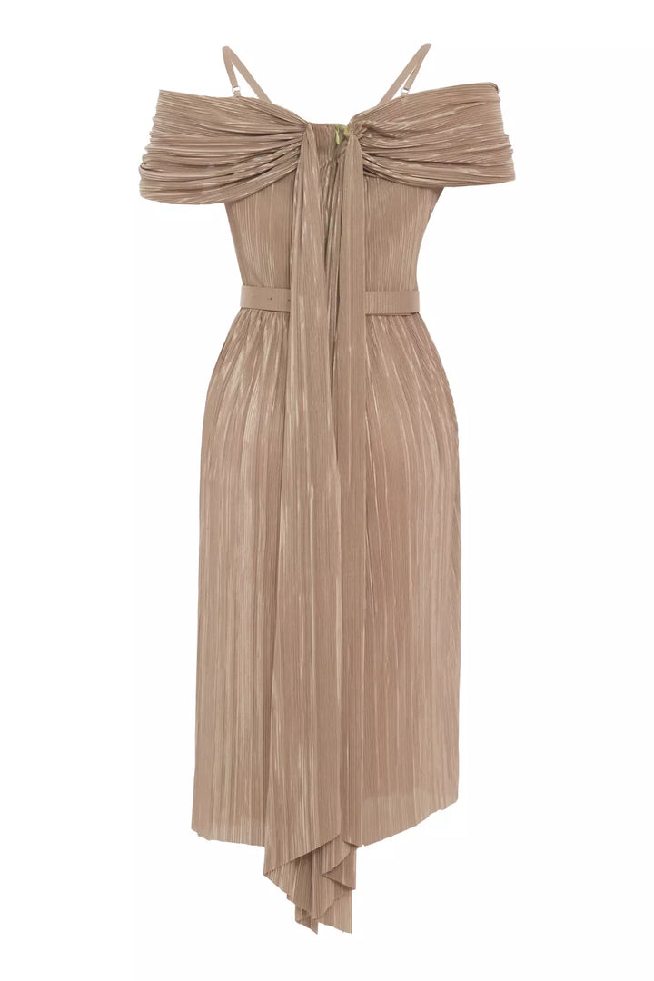 FRV Beige sandy sleeveless midi dress - Annandale