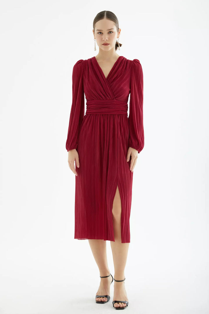 Frv Maroon Sandy Long Rineve Midi платье - Калгари