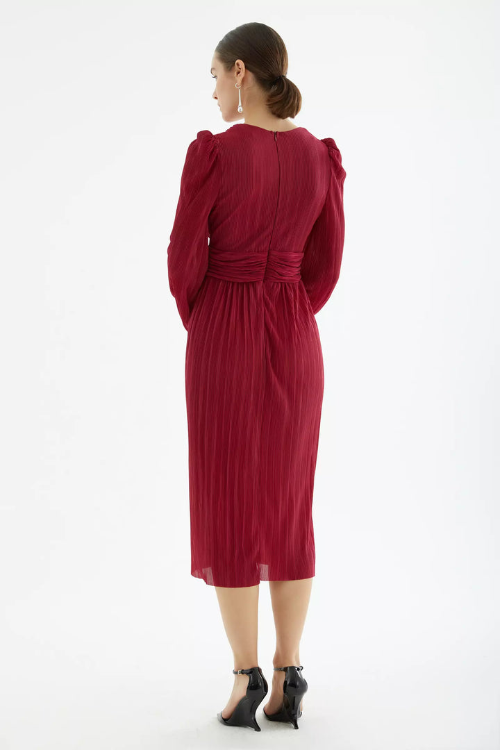 Frv Maroon Sandy Long Rineve Midi платье - Калгари