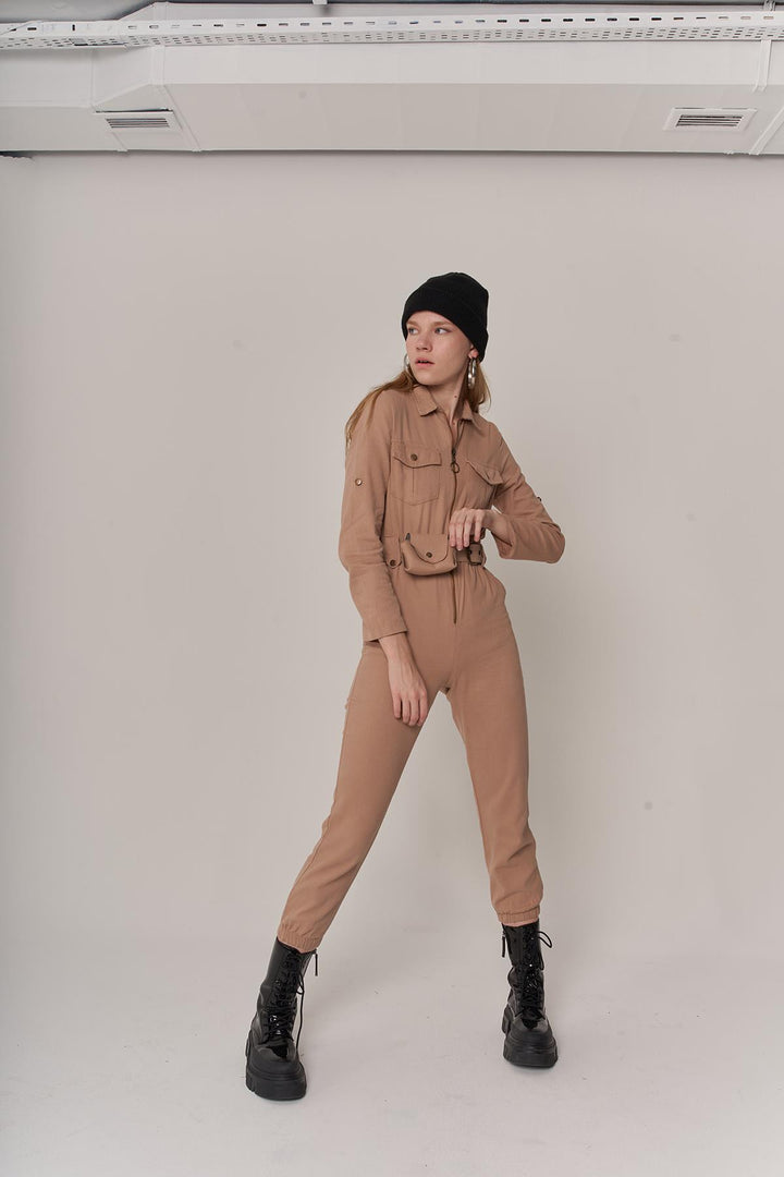 HLLY Women Hunter Jumpsuit Beige - Salamanca