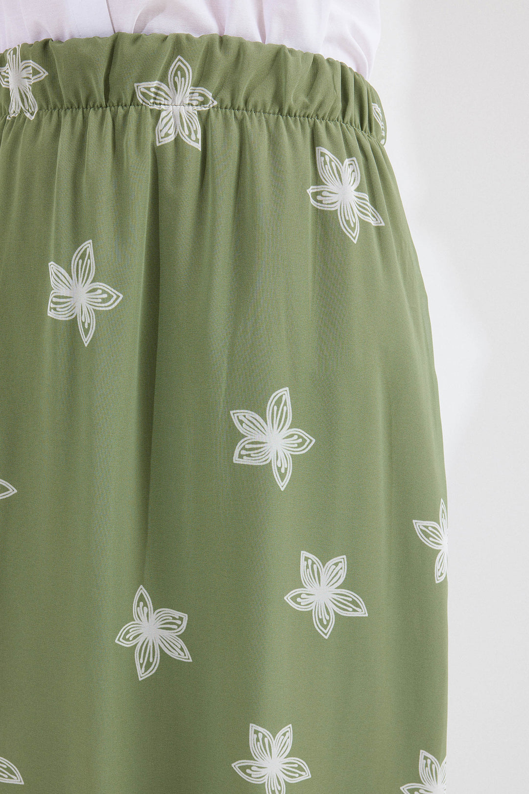 BGD Women Patterned Chiffon Skirt - Khaki - Avondale