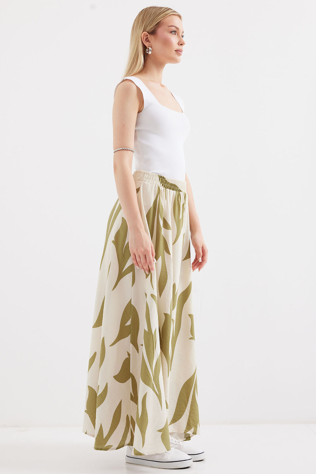 BGD Women Patterned Long Skirt - Çağla - Avondale