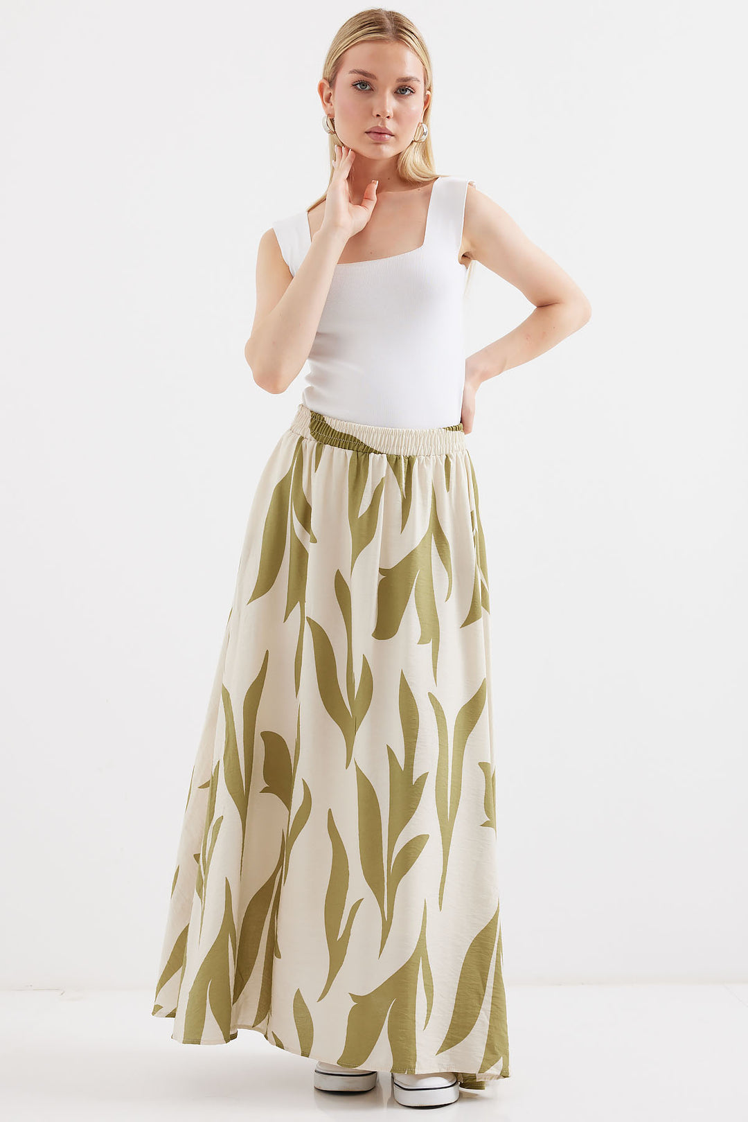 BGD Women Patterned Long Skirt - Çağla - Avondale