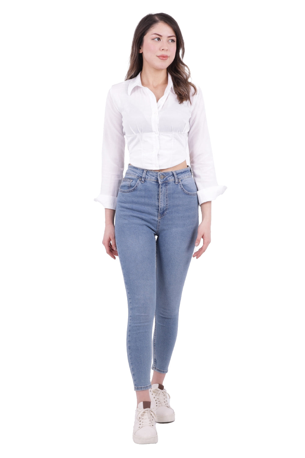 XLJ High Waisted Short Skinny Jean Mixed - Reus