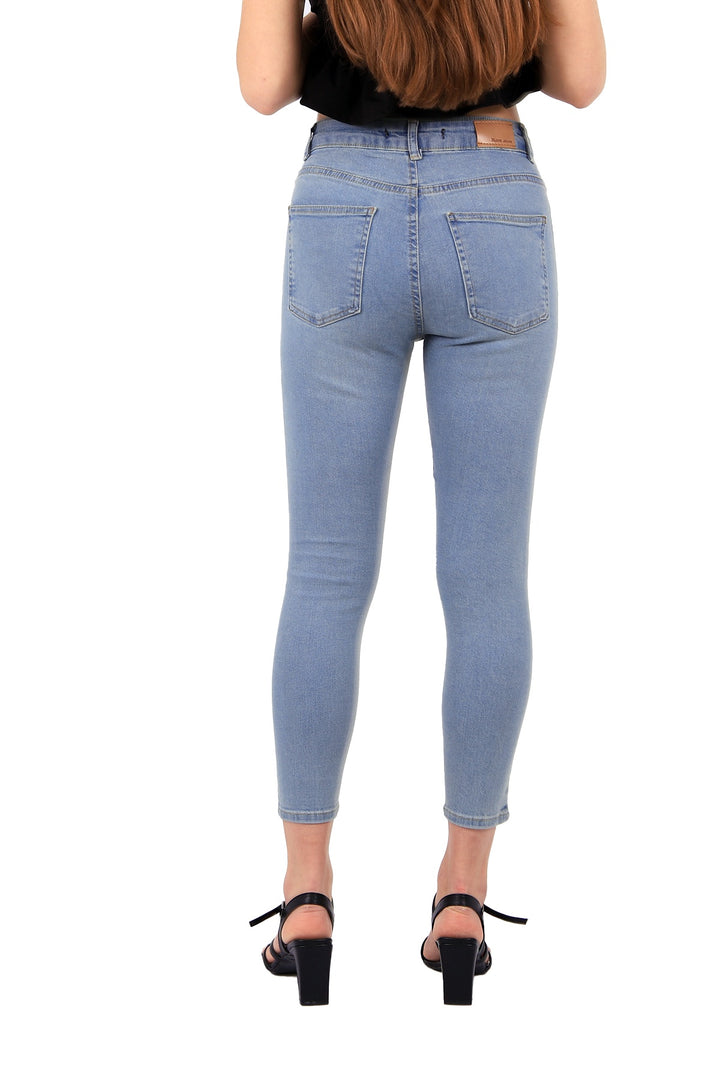 XLJ High Waisted Short Skinny Jean Mixed - Khrustalnyi