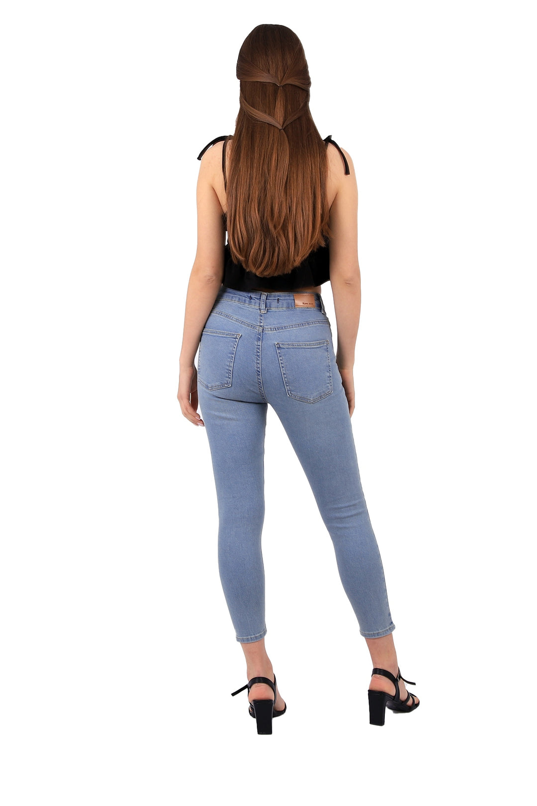 XLJ High Waisted Short Skinny Jean Mixed - Khrustalnyi