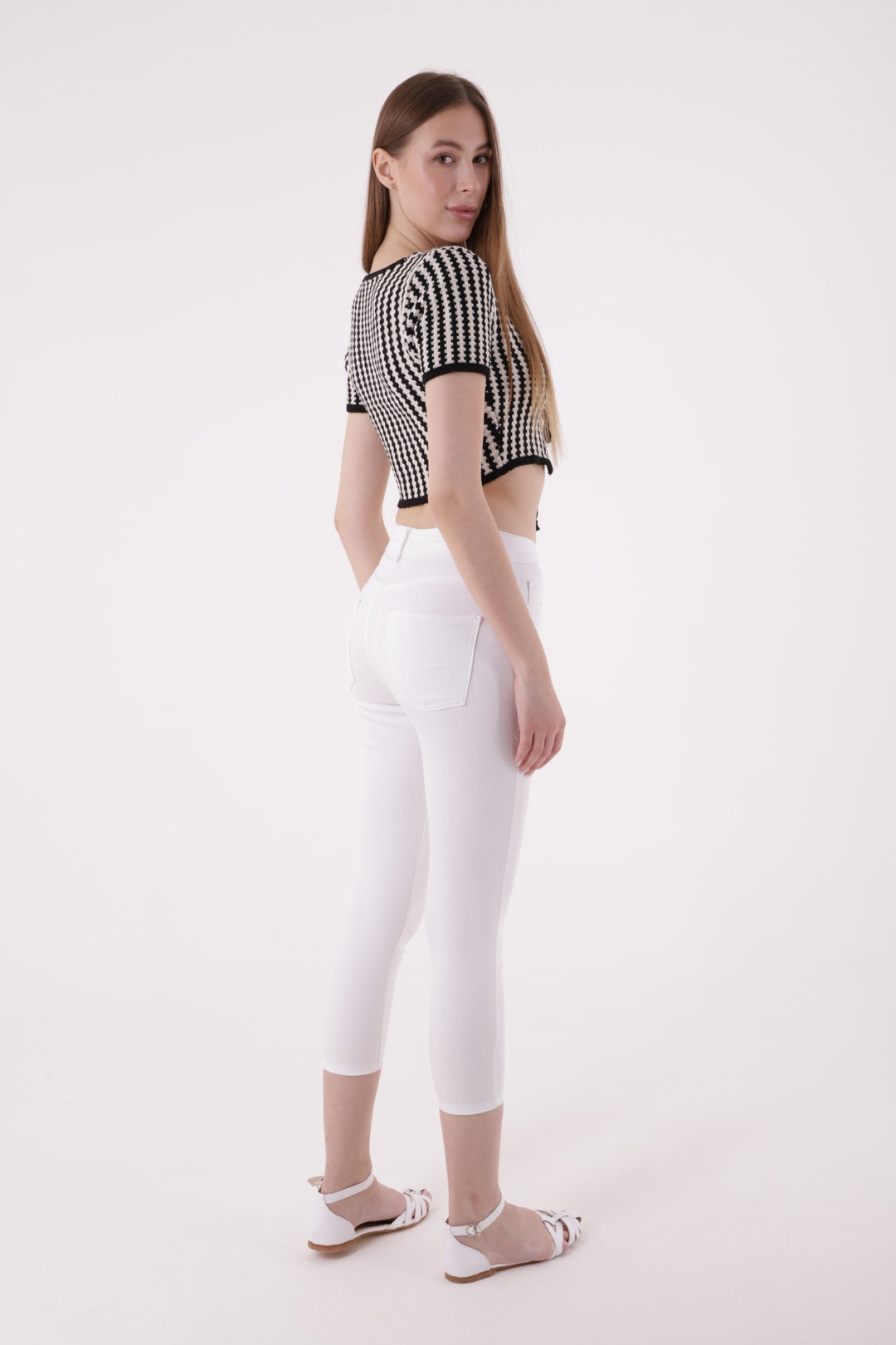 XLJ High Waisted Short Skinny Jean Mixed - Batley