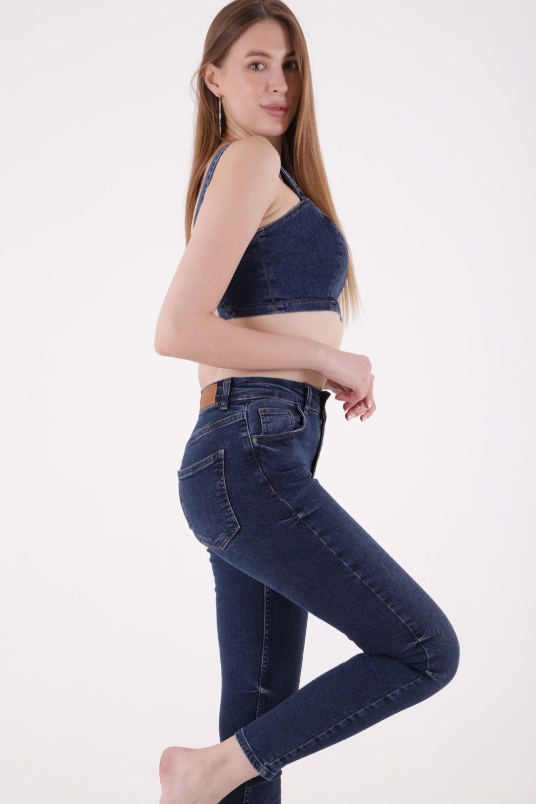 XLJ High Waist Skinny Short Jean Mixed - Carmichael