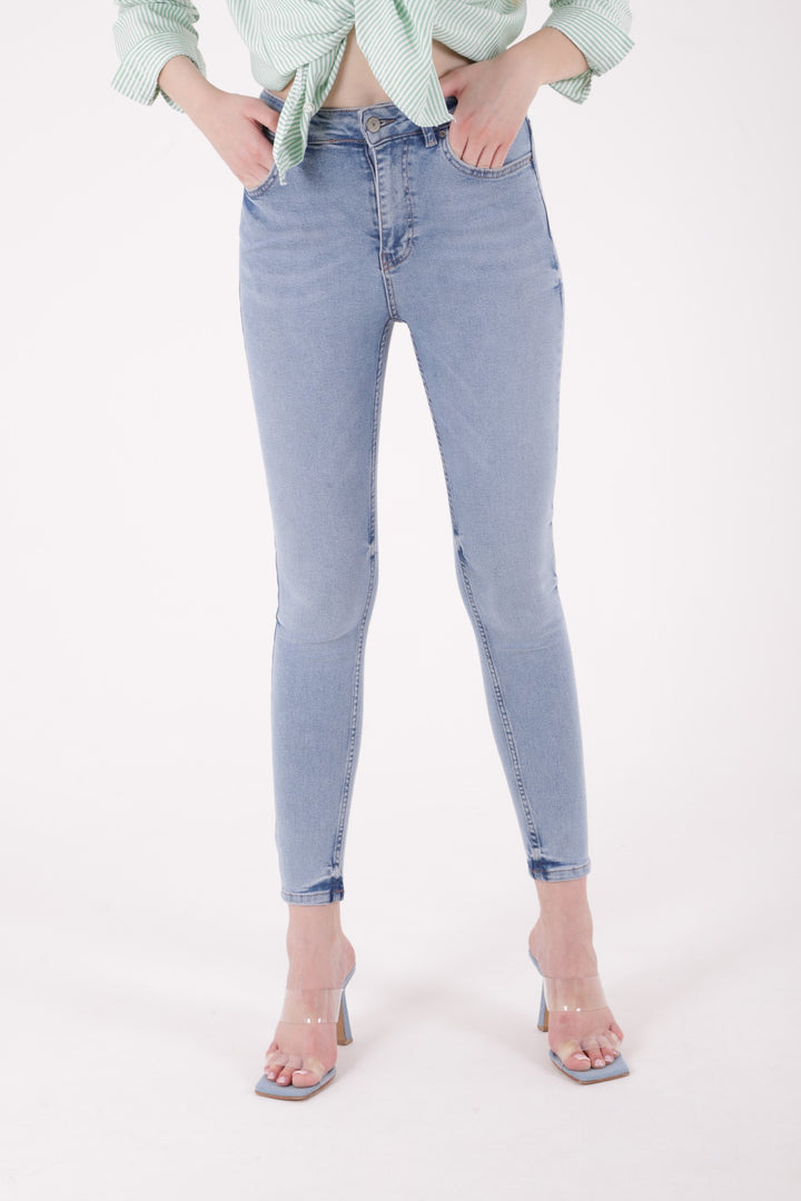 XLJ High Waist Skinny Short Jean Mixed - Woodley