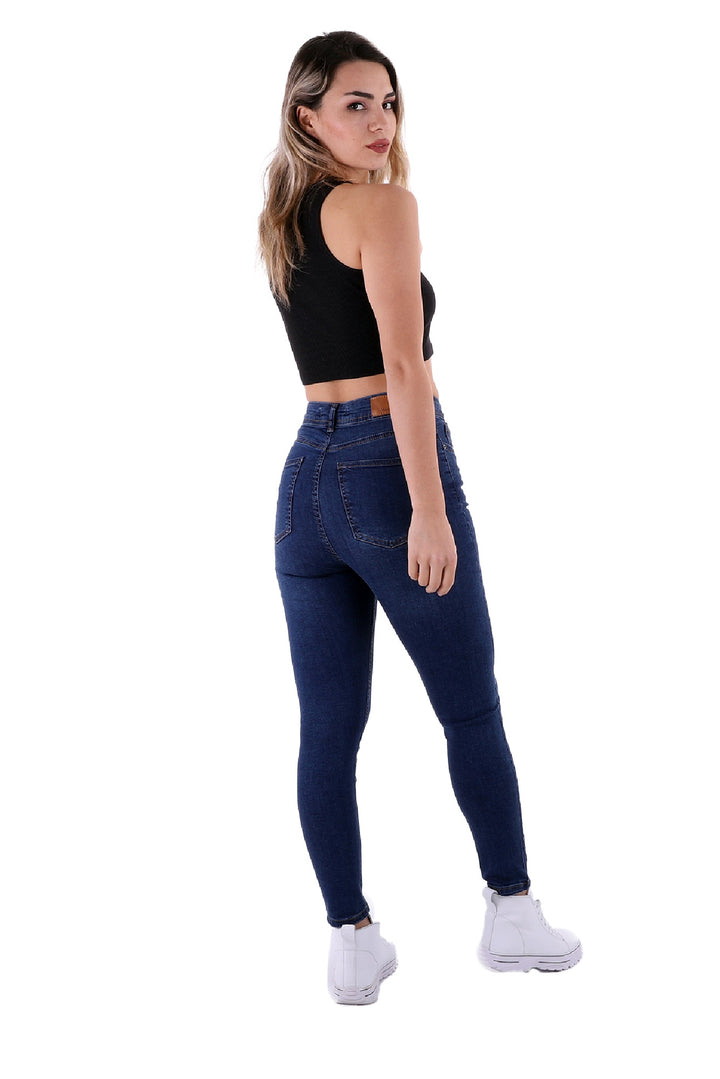 XLJ High Waisted Ankle Length Skinny Jean Mixed - Lelystad