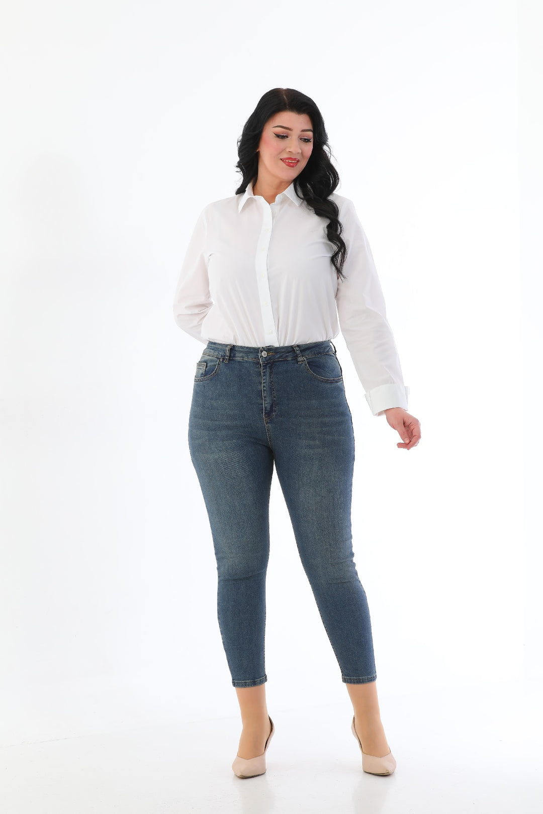 XLJ High Waisted Ankle Length Skinny Jean Mixed - Howell