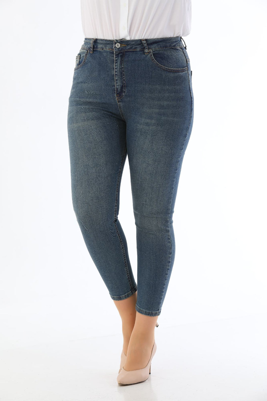 XLJ High Waisted Ankle Length Skinny Jean Mixed - Howell