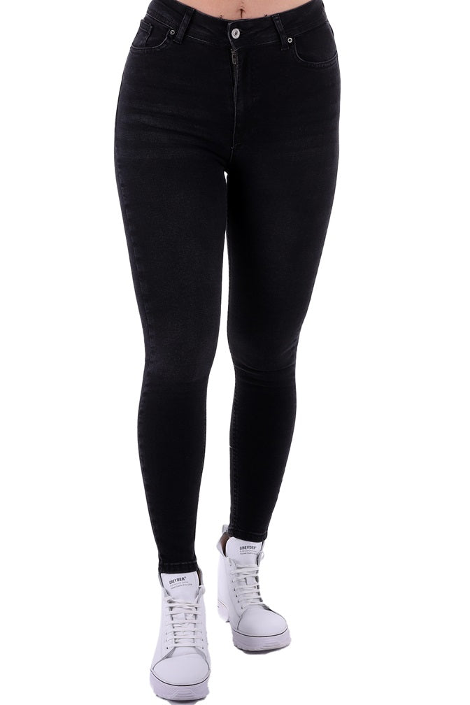 XLJ High Waisted Ankle Length Skinny Jean Mixed - Canterbury