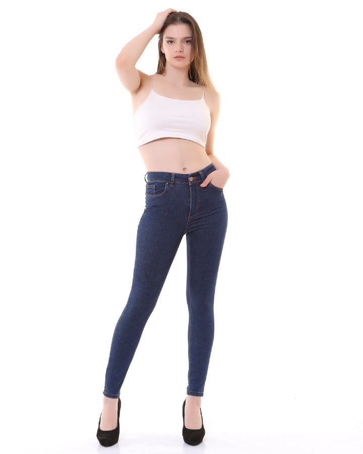 XLJ High Waisted Ankle Length Skinny Jean Mixed - Erie