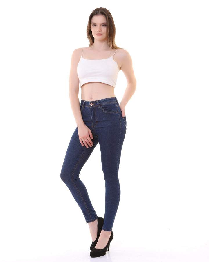 XLJ High Waisted Ankle Length Skinny Jean Mixed - Erie