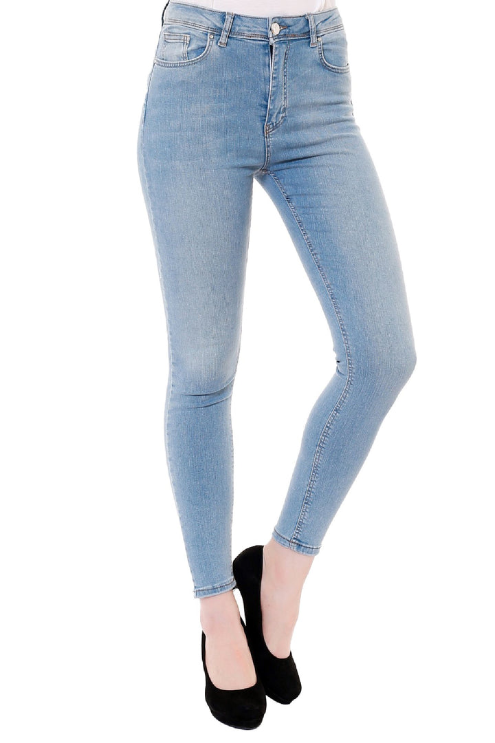 XLJ High Waisted Ankle Length Skinny Jean Mixed - Schiedam