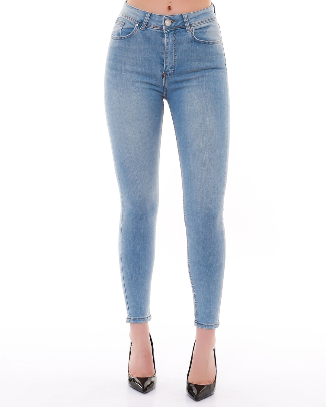 XLJ High Waisted Ankle Length Skinny Jean Mixed - Schiedam