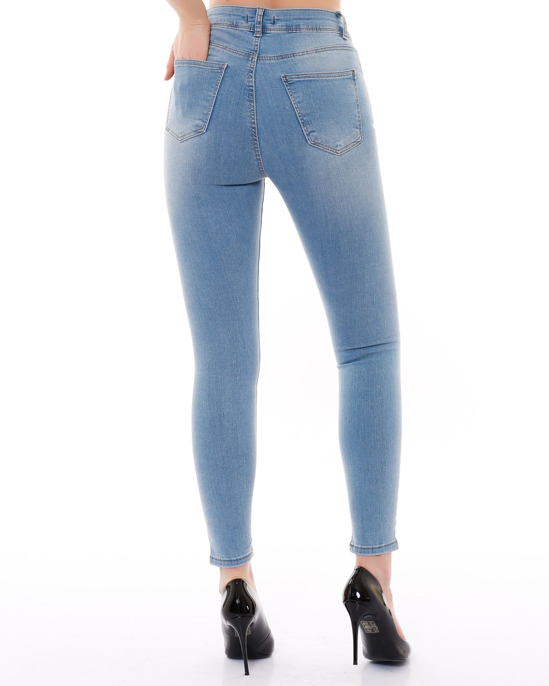 XLJ High Waisted Ankle Length Skinny Jean Mixed - Schiedam