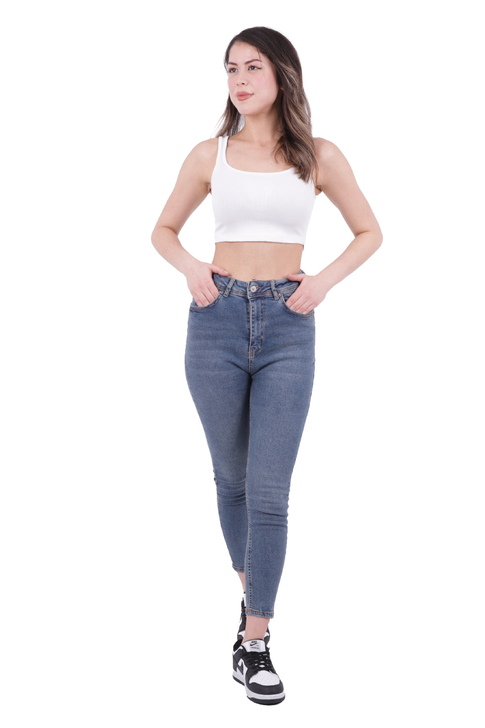 XLJ High Waisted Skinny Full Length Jean Mixed - Oleksandriia