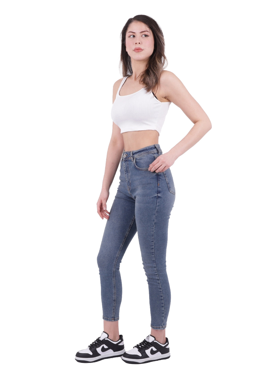 XLJ High Waisted Skinny Full Length Jean Mixed - Oleksandriia