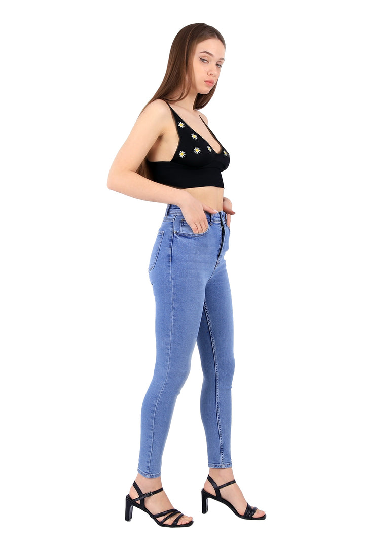 XLJ High Waisted Skinny Full Length Jean Mixed - Sibiu