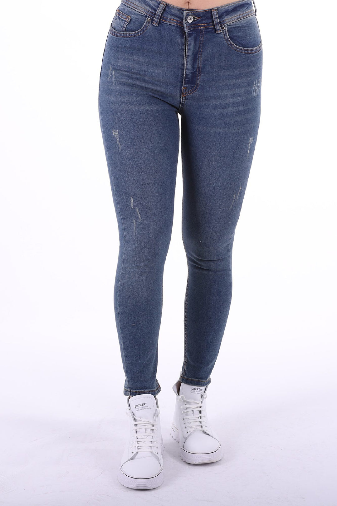 XLJ High Waisted Skinny Ankle Length Jean Mixed - Hackensack