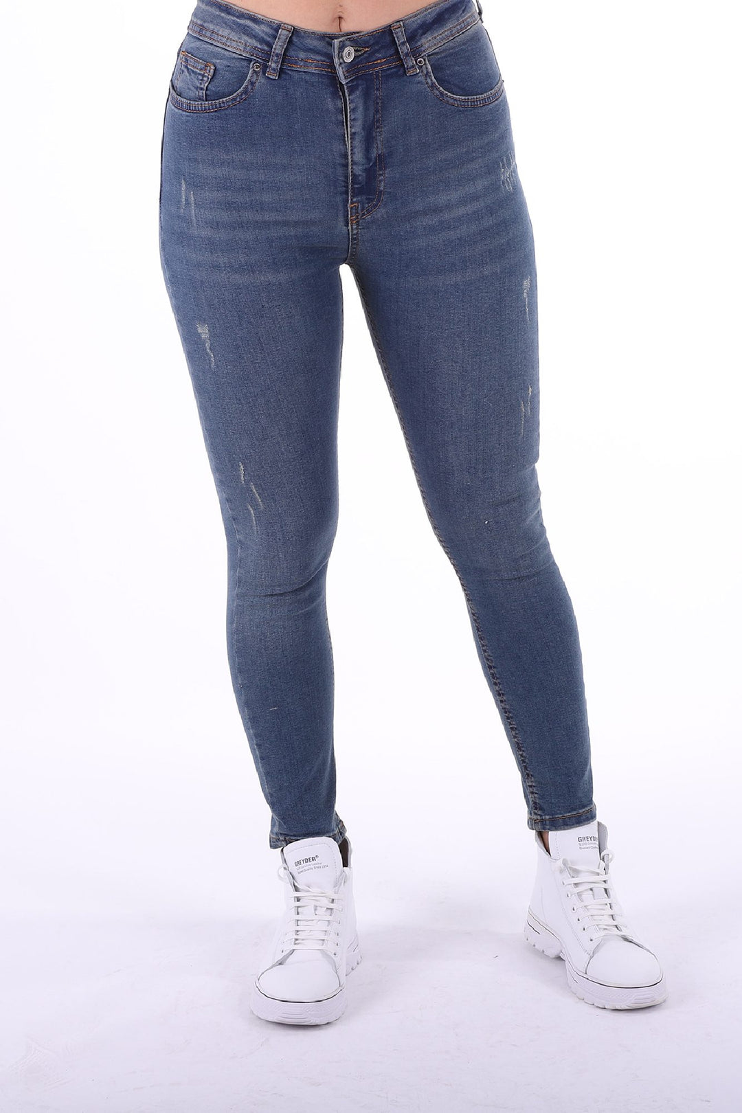 XLJ High Waisted Skinny Ankle Length Jean Mixed - Hackensack