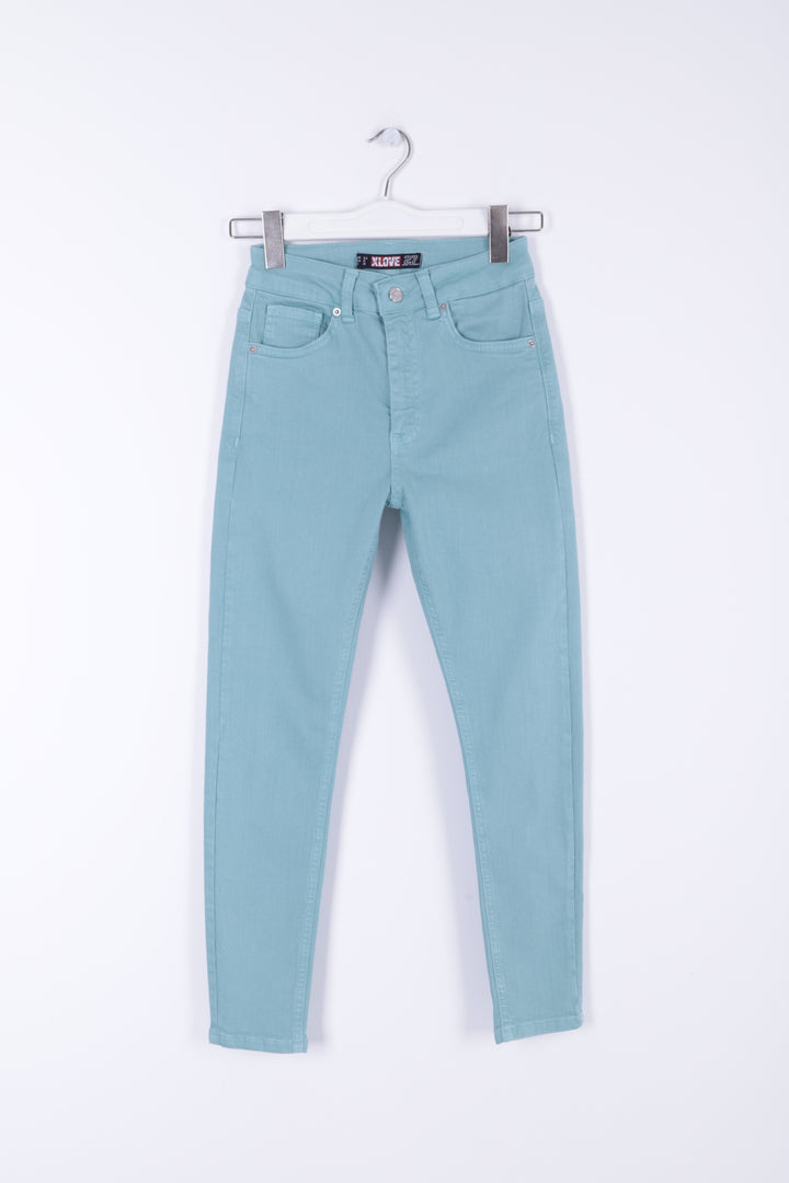 XLJ High Waisted Skinny Ankle Length Jean Mixed - Teruel