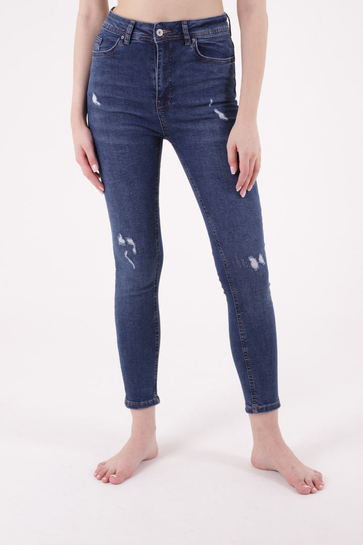 XLJ High Waisted and Little Ripped Skinny Jean Mixed - Sanford