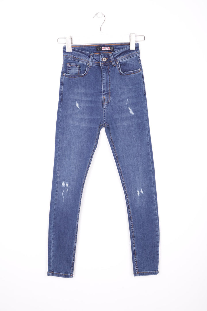 XLJ High Waisted and Little Ripped Skinny Jean Mixed - Sanford