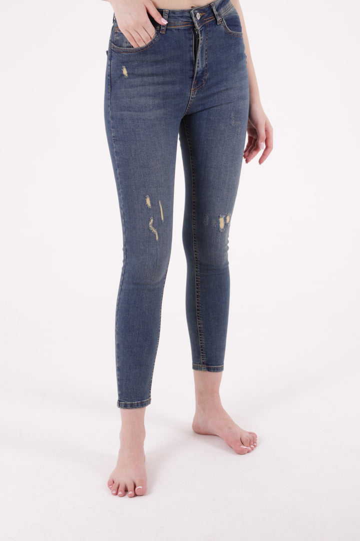 XLJ High Waisted and Little Ripped Skinny Jean Mixed - Worcester