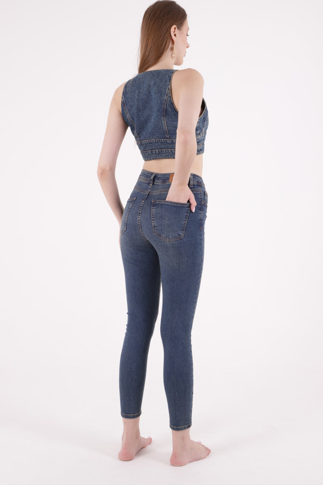 XLJ High Waisted and Little Ripped Skinny Jean Mixed - Worcester