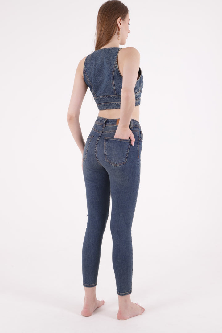 XLJ High Waisted and Little Ripped Skinny Jean Mixed - Worcester