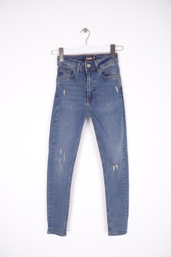 XLJ High Waisted and Little Ripped Skinny Jean Mixed - Worcester