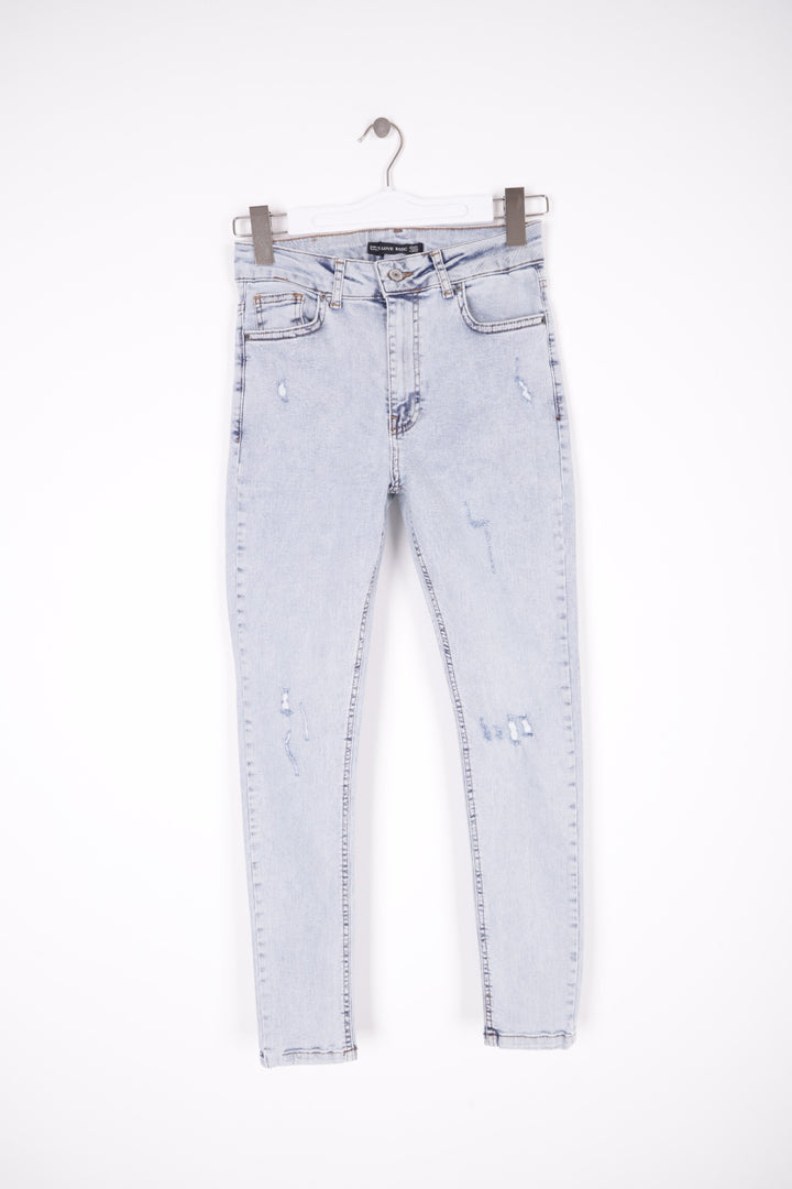 XLJ High Waisted and Little Ripped Skinny Jean Mixed - Como