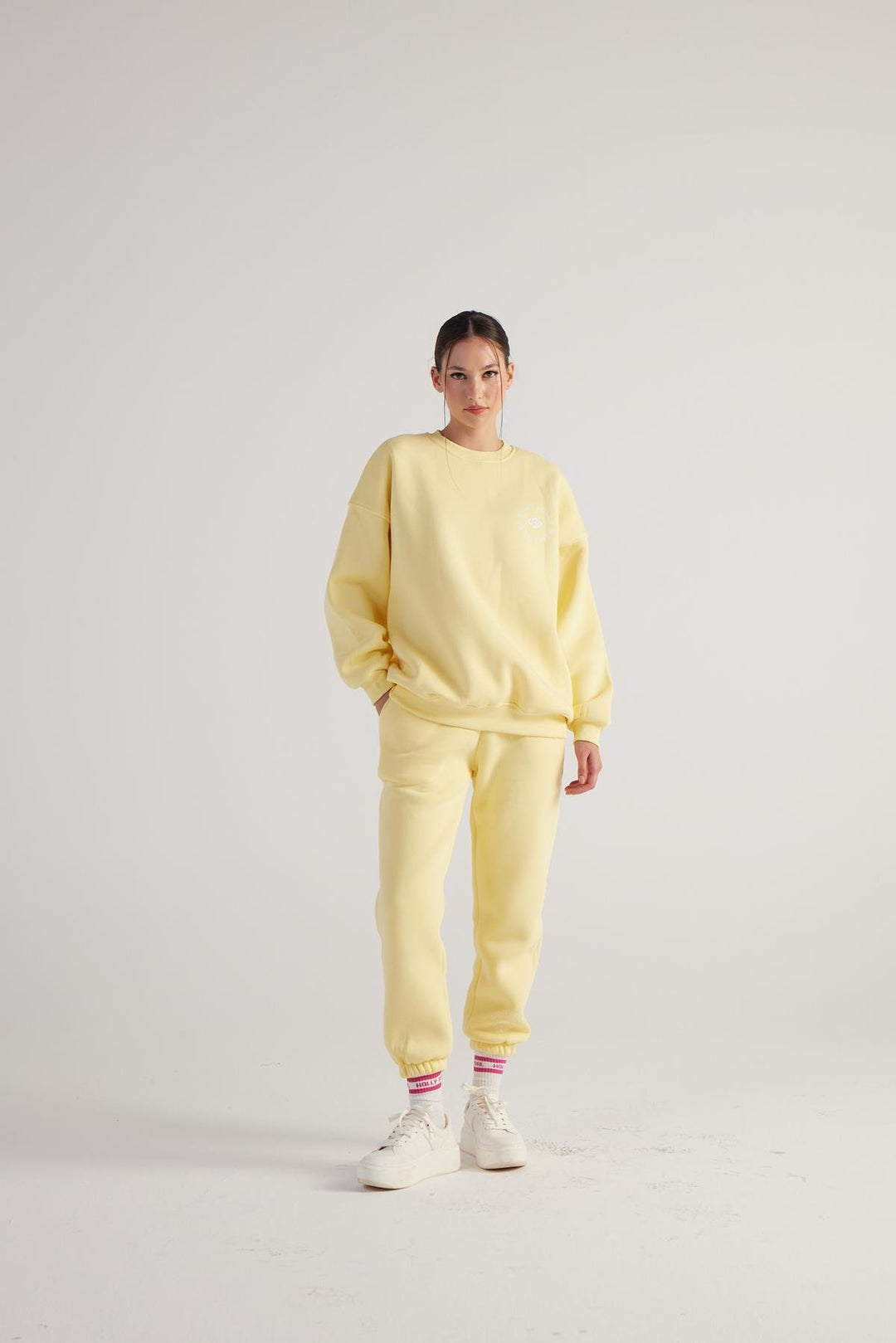 HLLY Women Fine Yellow Sweatpants - Beckenham