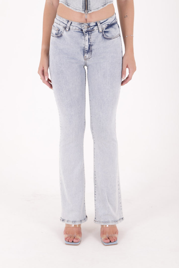 XLJ High Waisted and Flared Leg Skinny Jean Mixed - Weinheim