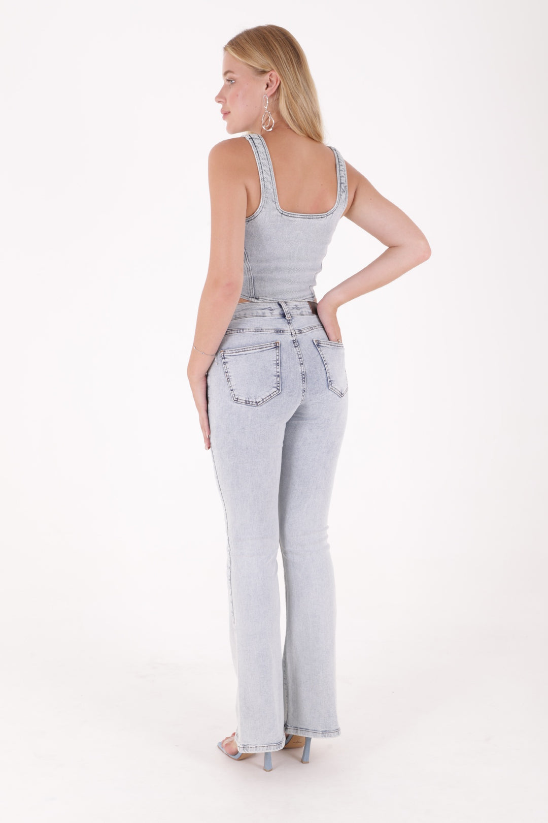 XLJ High Waisted and Flared Leg Skinny Jean Mixed - Weinheim