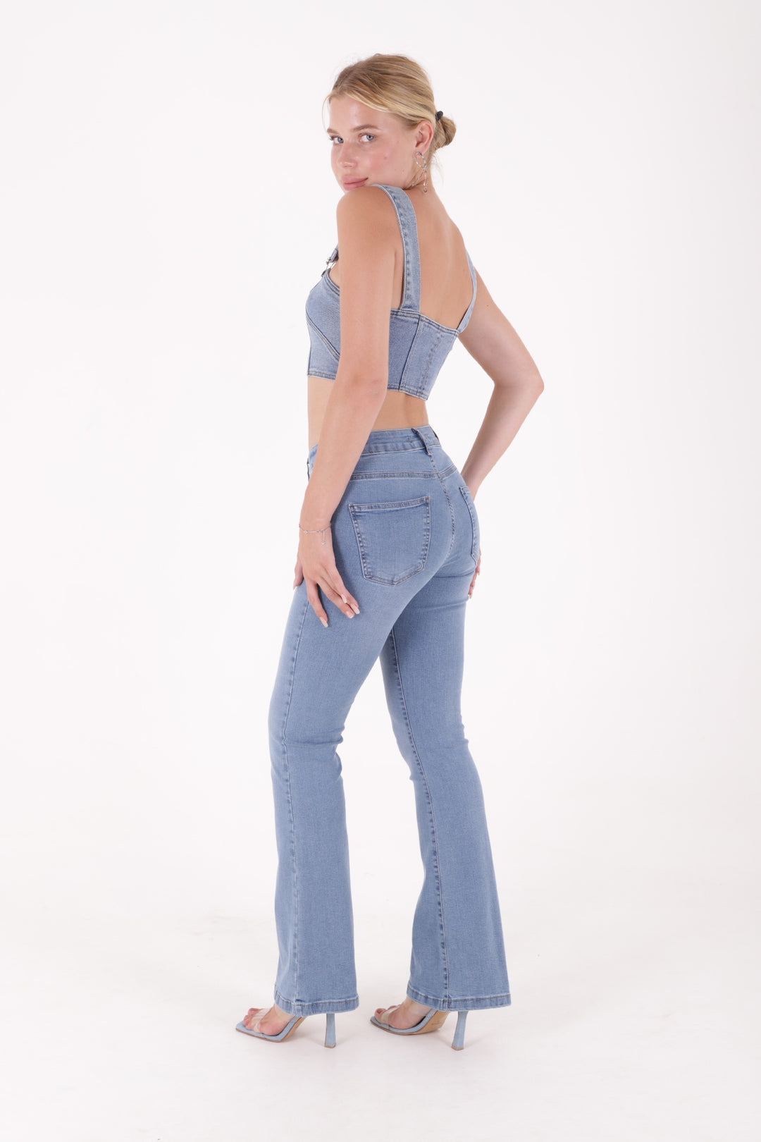 XLJ High Waisted and Flared Leg Skinny Jean Mixed - St. Augustine