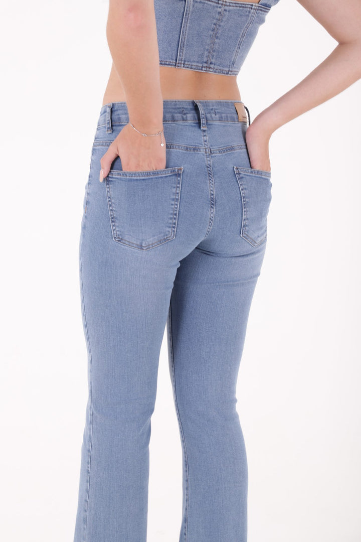 XLJ High Waisted and Flared Leg Skinny Jean Mixed - St. Augustine