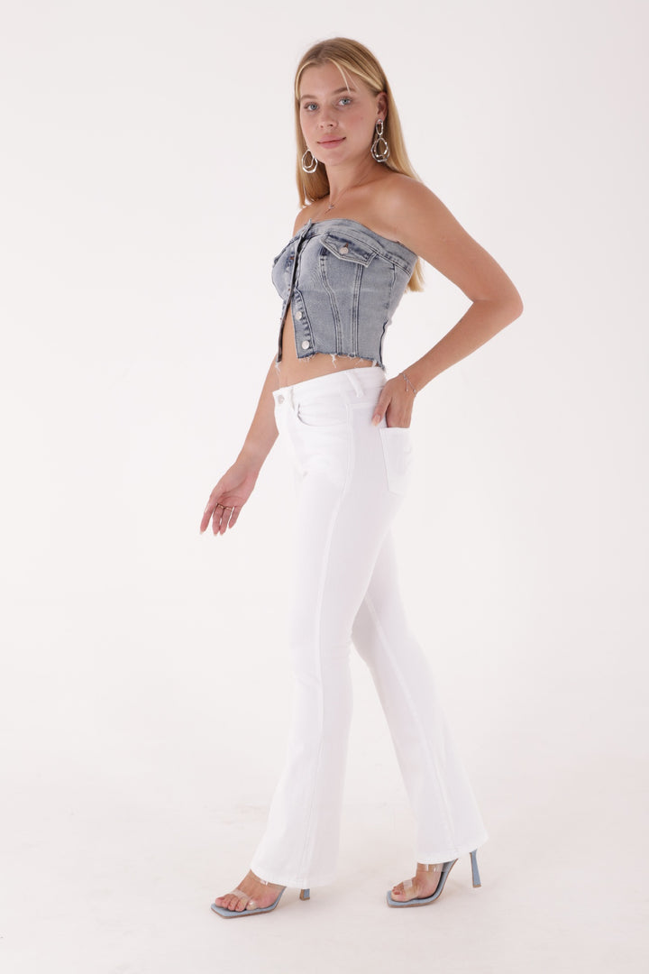 XLJ High Waisted and Flared Leg Skinny Jean Mixed - Fort McMurray