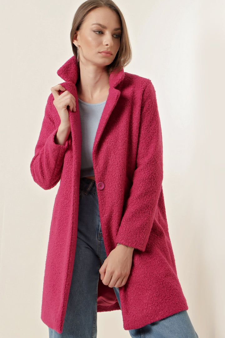 BGD Women Oversized Coat - Fuchsia - Avondale