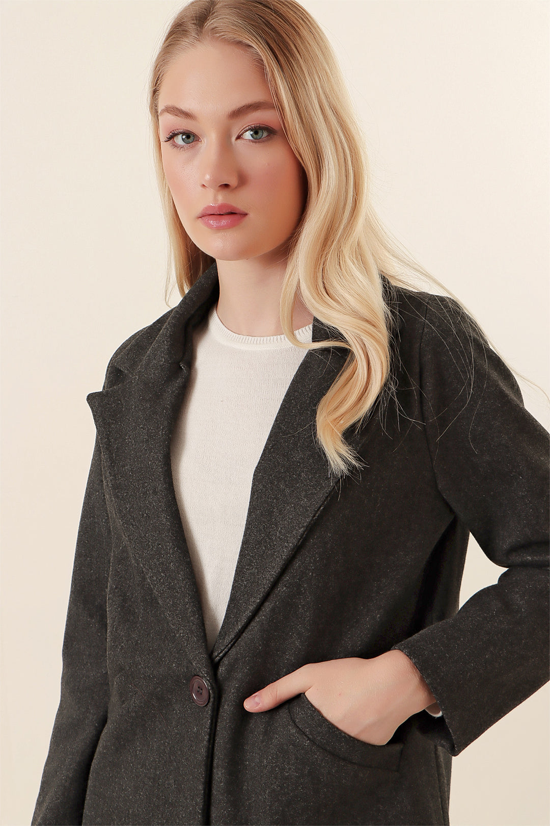 BGD Women Stamp Coat - Smoke Gray - Avondale