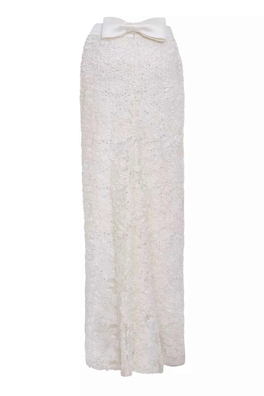 FRV White stamp sequins maxi skirt - Tepotzotlán